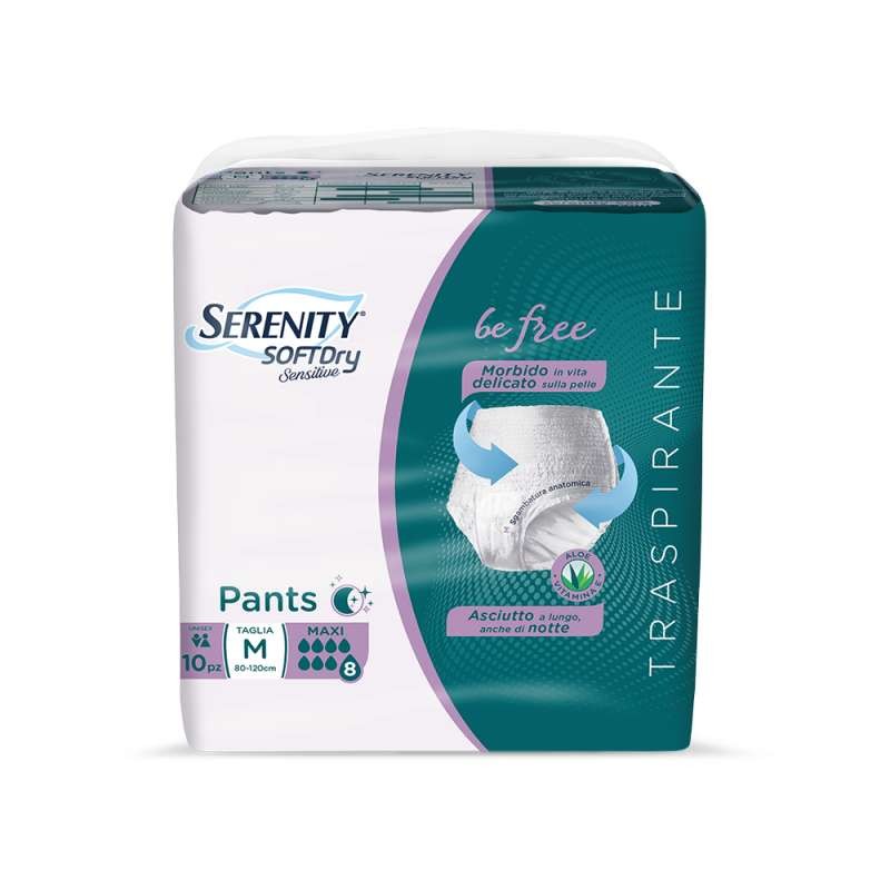 SERENITY PANTS SENSITIVE MAXI TG.M 10PZ
