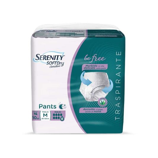 SERENITY PANTS SENSITIVE MAXI TG.M 10PZ