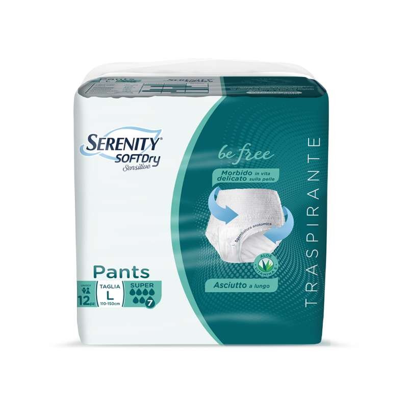 SERENITY PANTS SENSITIVE SUPER TG.L 12PZ