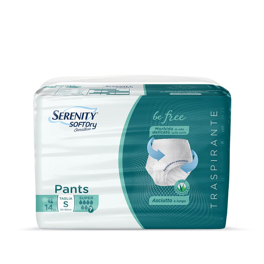 SERENITY PANTS SOFTDRY SENSITIVE SUPER TG.S 14PZ