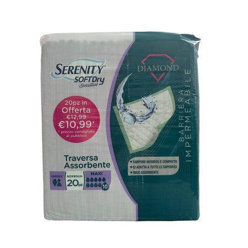 SERENITY SOFTDRY TRAVERSA DIAMOND 60x90CM 20PZ