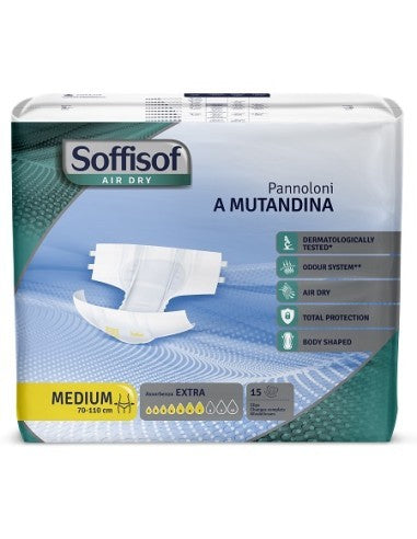 SOFFISOF PANNOLONE A MUTANDINA TG.M 15PZ ASSORBENZA EXTRA