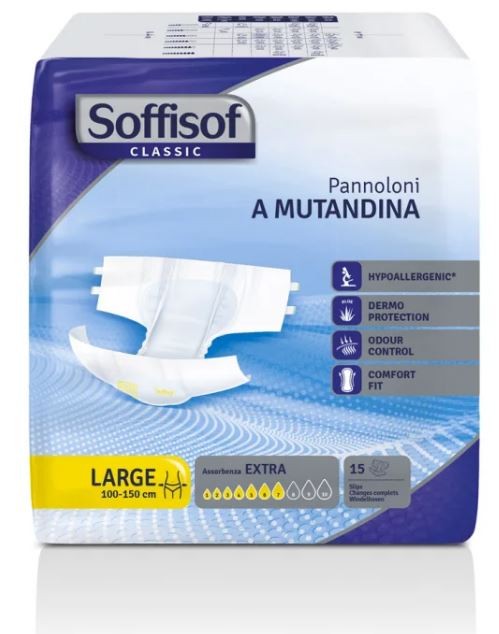 SOFFISOF PANNOLONE CLASSIC EXTRA TG.L PZ.15