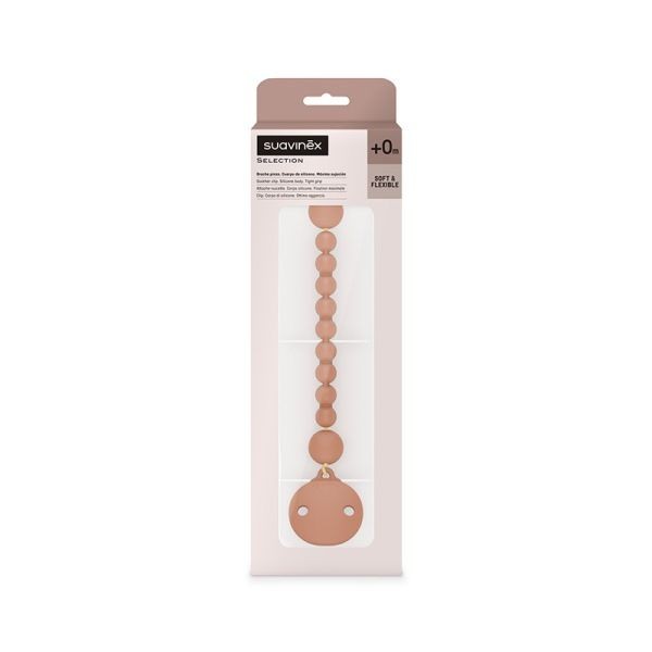SUAVINEX SELECTION CLIP SILICONE ORANGE SUNSET 0M+