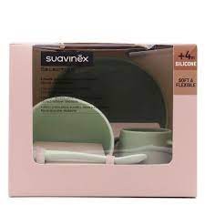 SUAVINEX SELECTION SET SVEZZAMENTO SILICONE VERDE 4M+ 4PZ