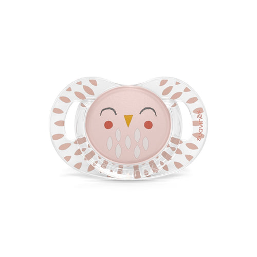 SUAVINEX SUCCHIETTO SILICONE BONHOMIA 18M+ PIUMA ROSA