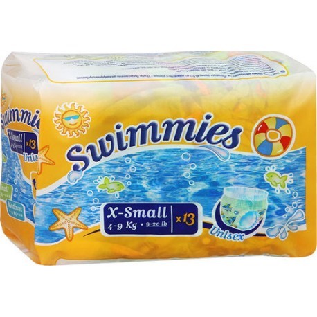 SWIMMIES XS 4-9KG 13PZ PANNOLINO x PISCINA