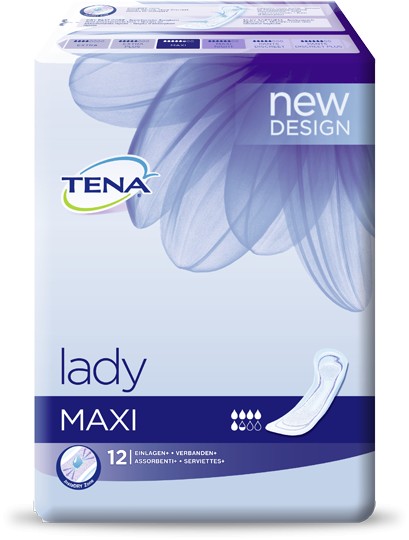 TENA LADY DISCREET MAXI PZ.12 ASSORBENTI