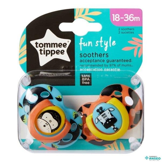 TOMMEE TIPPEE 2 SUCCHIETTI 18-36M FUN STYLE