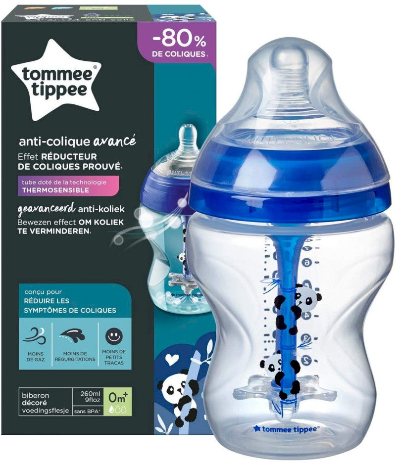 TOMMEE TIPPEE BIBERON ANTICOLICA 260ML 0M+ FL.LENTO BOY