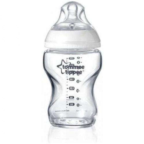 TOMMEE TIPPEE BIBERON VETRO 250ML 0M+ FLUSSO LENTO