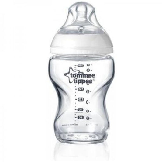 TOMMEE TIPPEE BIBERON VETRO 250ML 0M+ FLUSSO LENTO