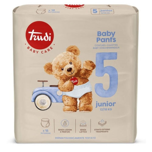 TRUDI PANTS NEW TG.5 JUNIOR 12-18KG 18PZ MUTANDINA