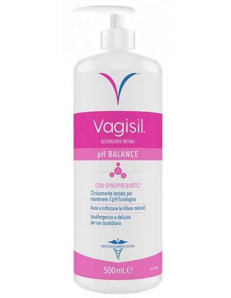 VAGISIL PH BALANCE DETERGENTE INTIMO C/GYNOPREBIOTIC 500ML